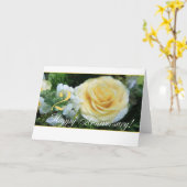 2周年結婚 – イエローローズ カード (黄色い花)