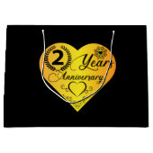 2周年記念ワードアート ラージペーパーバッグ (正面)