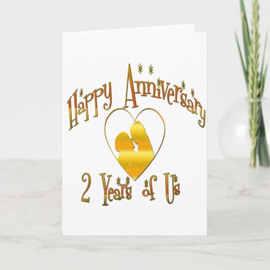 2周年記念日 カード (正面)