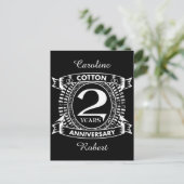 2周年記念結婚クレッ動揺してプ ポストカード (スタンド正面)