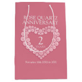 2周年記念結婚バラクォーツフォトバッグ ミディアムペーパーバッグ (正面)