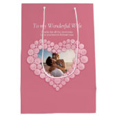 2周年記念結婚バラクォーツフォトバッグ ミディアムペーパーバッグ (裏面)