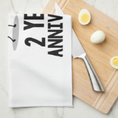 2周年記念2年 キッチンタオル (四つ折り)