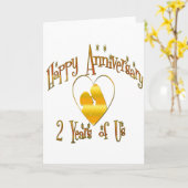 2周年記念 カード (黄色い花)