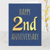 2周年記念 カード (黄色い花)
