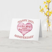 2周年記念 カード (黄色い花)