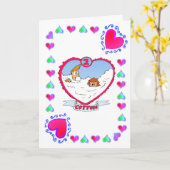 2周年記念 綿 カード (黄色い花)