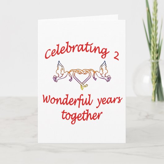 2周年 カード (正面)