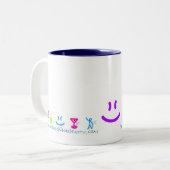 2味方されたより幸せなアイコンマグ ツートーンマグカップ (正面左)