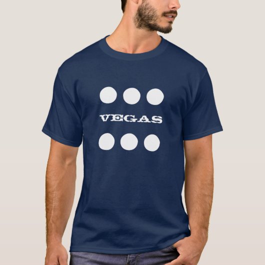 2味方されたベガスのサイコロのTシャツ Tシャツ (正面)