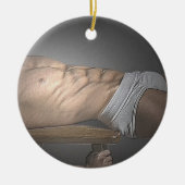 2味方された白い報告書のオーナメント セラミックオーナメント (正面)