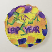 2味方された見えない誕生日及びうるう年 ラウンドクッション (裏面)