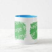 2味方されるフリンジのボーダーデザイン- マグカップ (中央)