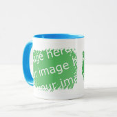 2味方されるフリンジのボーダーデザイン- マグカップ (正面左)