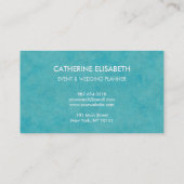 2味方される青/緑の水彩画の洗浄絵画 名刺 (裏面)