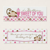 2回のおもしろいガールズティスキニーギフトラベル (正面&裏面)