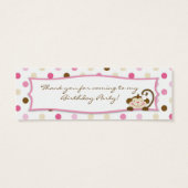 2回のおもしろいガールズティスキニーギフトラベル (裏面)