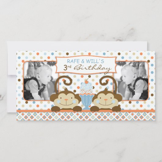 2回のおもしろいBOYSフォトカード (正面)