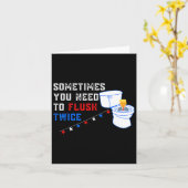 2回のアンチ切り株をフラッシュするおもしろい必要がある カード (黄色い花)