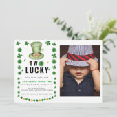 2回のラッキーシャーロック誕生日パーティーへの招待 招待状 (スタンド正面)