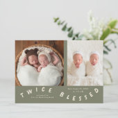 2回の賛美タイポグラフィセージ誕生のお知らせ 案内状 (スタンド正面)