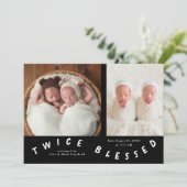 2回の賛美タイポグラフィ黒生誕発表 案内状 (スタンド正面)