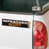 2回の1期トランプ失ったアンチトランプ バンパーステッカー (トラック上)