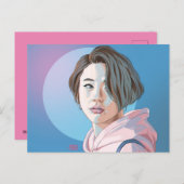 2回はがきストロベリーバージョン ポストカード (正面/裏面)