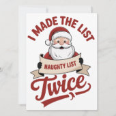 2回やんちゃリスト作ったよ クリスマス サンタ (正面)