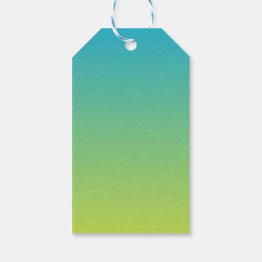 2回クールの誕生日メッセージカード ギフトタグ (裏面)