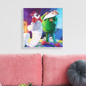 2回サンタでチェック キャンバスプリント (インサイチュ (リビング))