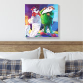 2回サンタでチェック キャンバスプリント (インサイチュ (寝室))