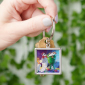 2回サンタでチェック キーホルダー (手)