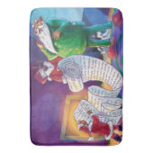 2回チェック絵画する バスマット (正面縦)