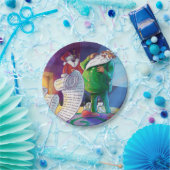 2回チェック絵画する ペーパープレート (パーティー)