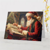 2回チェック カード (黄色い花)