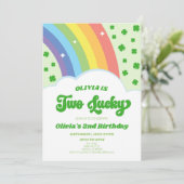 2回ラッキーセントパトリックの日2回目の誕生日パーティー 招待状 (スタンド正面)