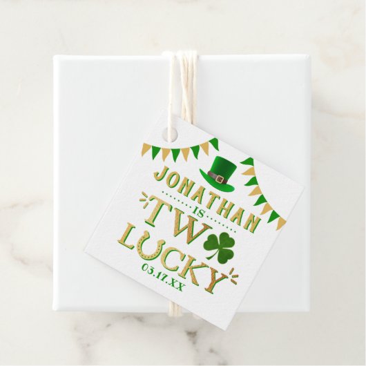 2回ラッキー聖パトリックの日2回目の誕生日 フェイバータグ (インサイチュ)