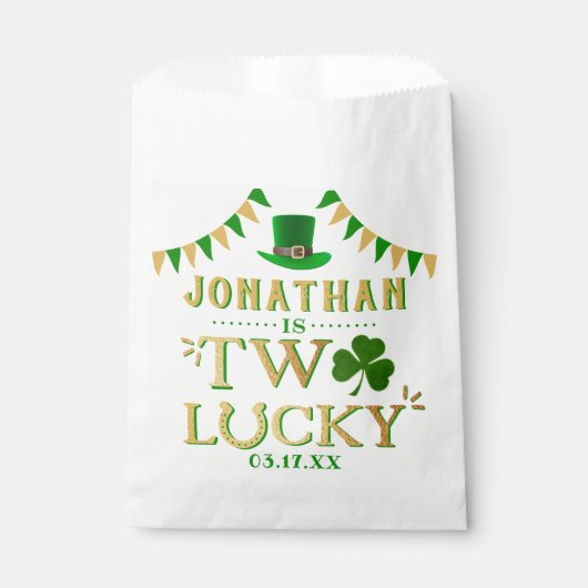 2回ラッキー聖パトリックの日2回目の誕生日 フェイバーバッグ (正面)