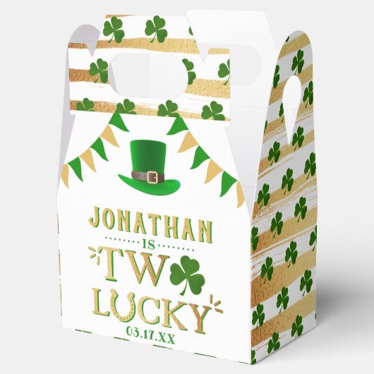 2回ラッキー聖パトリックの日2回目の誕生日 フェイバーボックス (オープン)