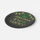 2回ラッキー聖パトリックの日2回目の誕生日 ペーパープレート (アングル)