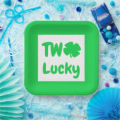 2回ラッキー・セント・パトリックの日2回目の誕生日 ペーパープレート (パーティー)