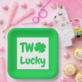 2回ラッキー・セント・パトリックの日2回目の誕生日 ペーパープレート (パーティー)