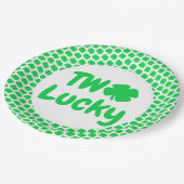 2回ラッキー・セント・パトリックの日2回目の誕生日 ペーパープレート (アングル)
