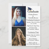 2回卒業式2写真卒業 案内状 (正面)