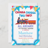 2回目のカラフル誕生日パーティの招待状のトレーニング (正面)