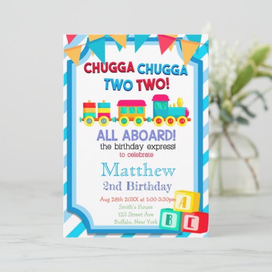 2回目のカラフル誕生日パーティの招待状のトレーニング (スタンド正面)