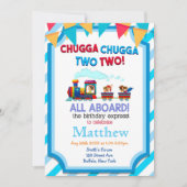 2回目のカラフル誕生日パーティの招待状のトレーニング (正面)