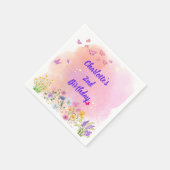 2回目のバースデー疑問に思タパーティー スタンダードカクテルナプキン (角)