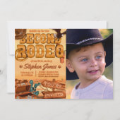 2回目のロデオ風景招待状（写真付き） 招待状 (正面)